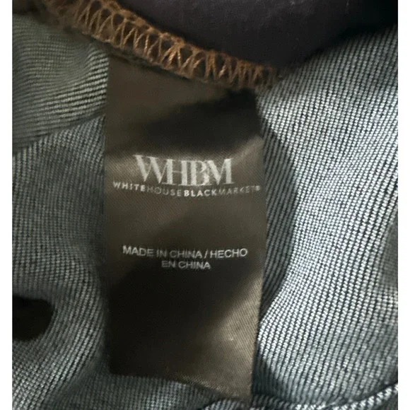 White House Black Market WHBM High-Rise Mariner Wide Leg Jeans Sailor Dark Sz 8 - Picture 11 of 15